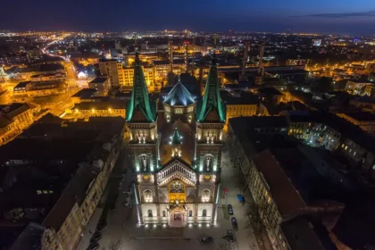 Miasto Timisoara nocą