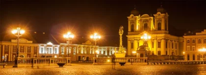 Miasto Timisoara nocą