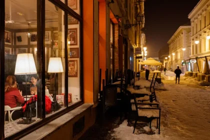 Miasto Timisoara nocą